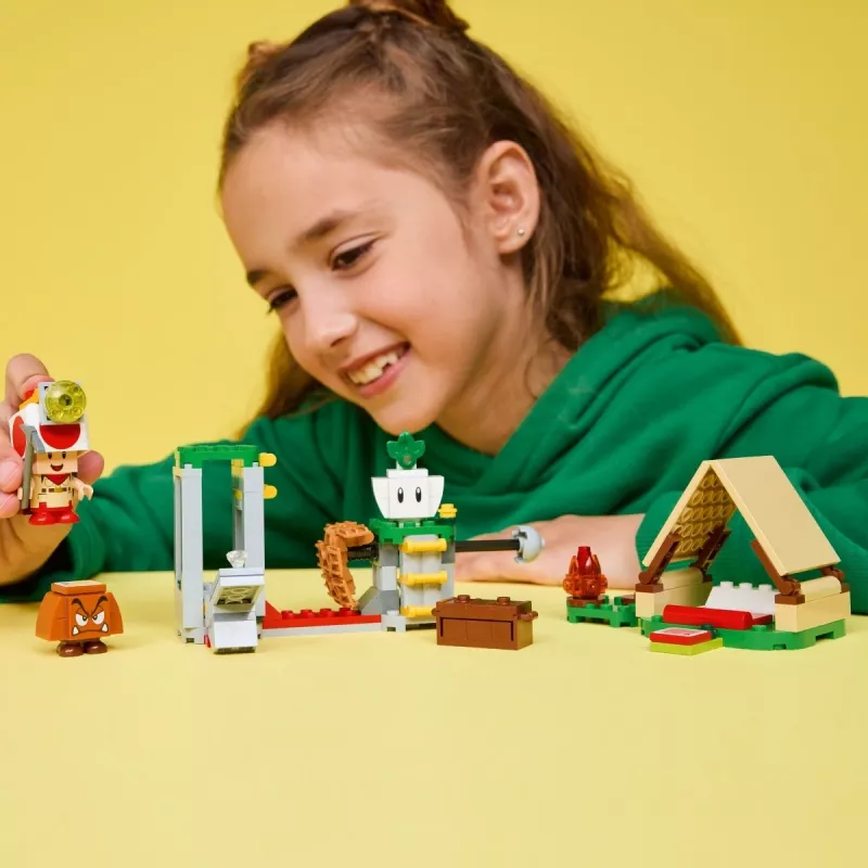 Construction toy LEGO Captain Toad's Camp set 72040 with interactive Super Mario features