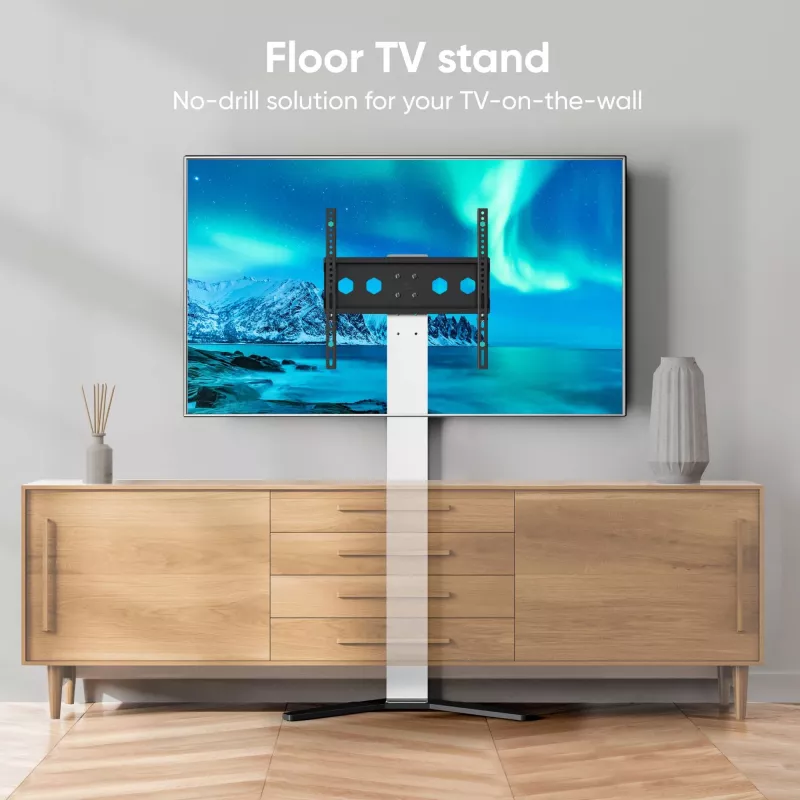 TV mount/stand ONKRON TS1140-W for 66–165.1 cm (26 inch–65 inch) screens, 35 kg, VESA 100x100–400x400, height 880–1100 mm, white