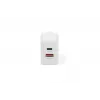 AC USB Charger DIGITUS 20W, 1x USB-C, 1x USB-A, Input 100–240V, White