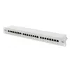 DIGITUS DN-91524S CAT 5e Class D Shielded Patch Panel, 24-Port RJ45, 1U, Grey RAL 7035