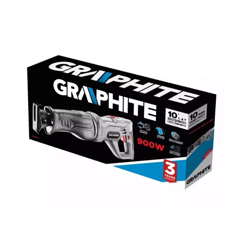 Graphite 58G971 Sabre Saw, 900 W, 20 mm Stroke