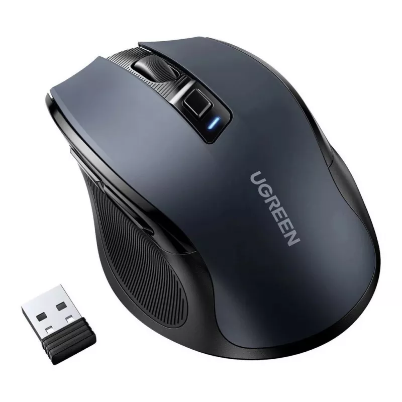Mouse UGREEN 90855 Wireless Optical USB 2.4GHz Bluetooth 5.0 4000 DPI Black