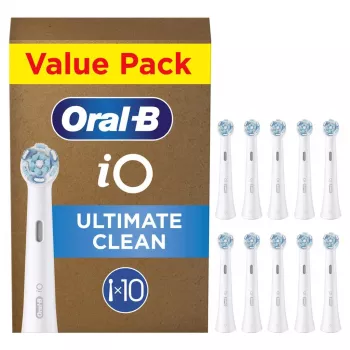 Oral-B iO Ultimate Clean replacement brush heads, white, 10 pcs