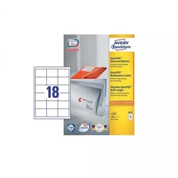 Self-adhesive label Avery 3671