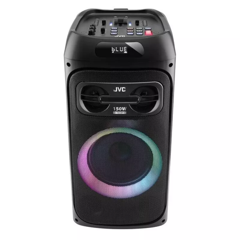 Party speaker JVC XS-EP514B — stereo portable speaker, 150W RMS, Bluetooth 5.0, TWS, 4000mAh battery, karaoke, FM, black