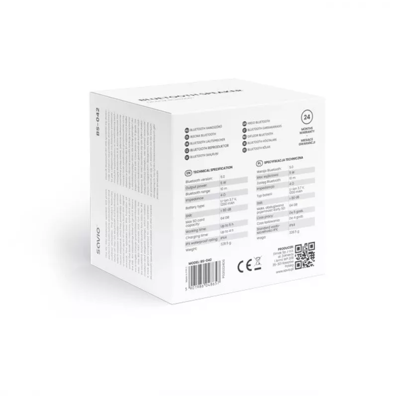 Savio BS-042 Altoparlante Blu Wireless 5 W