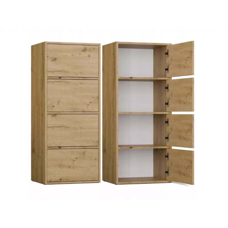 ALMA CHEST OF DRAWERS, ANTHRACITE/ARTISAN OAK