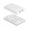DeLOCK Optical Fiber Connection Box 2 x SC Simplex LC Duplex White