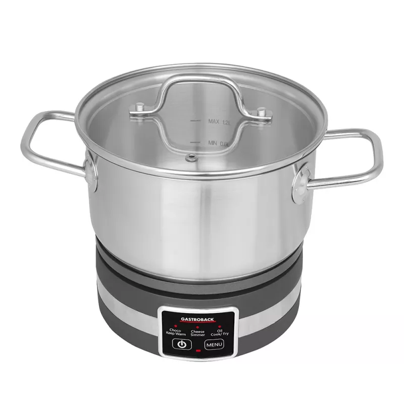 Electric Fondue Gastroback 42568 1.8L 8 Persons Black Stainless Steel
