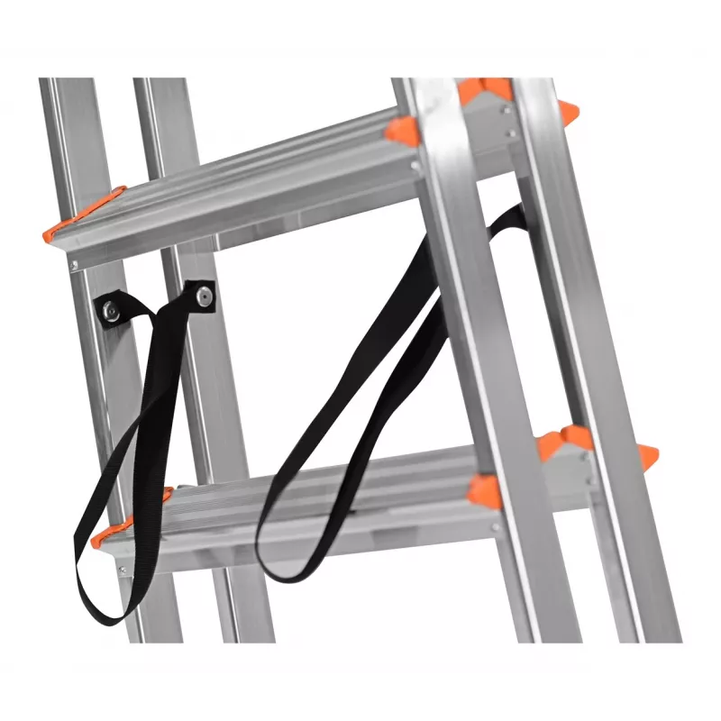 Folding ladder Krause 120410, aluminium, 6 steps, width 480 mm, max height 105 cm