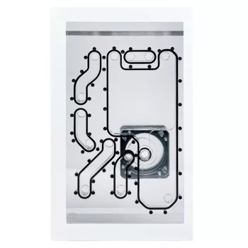 Front plate Stealkey Customs for Lian Li O11D Mini MK2 — white (SW10011.1)