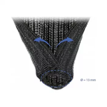 Braided Sleeving DeLOCK 18909 5 m x 13 mm black