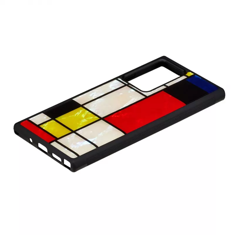 Protective case iKins for Samsung Galaxy Note 20 Ultra — Mondrian Black