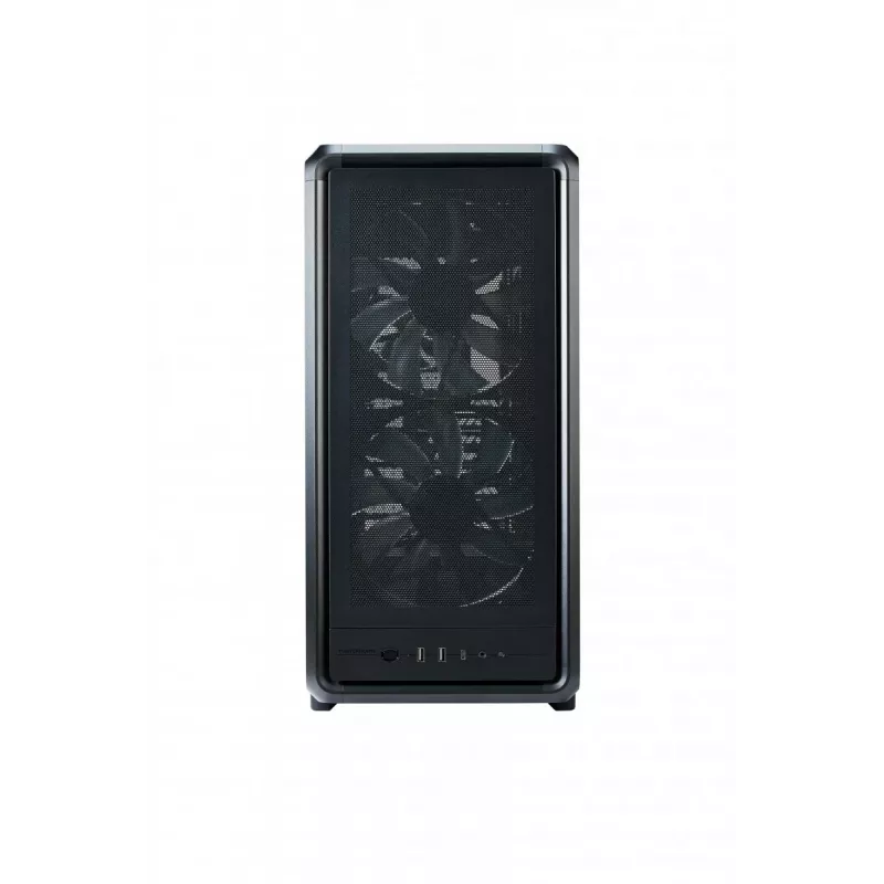 PC Midi Tower Cooler Master MasterFrame 500 Mesh — Black with Transparent Side, supports ATX/EATX, 2x200mm front, 1x120mm rear