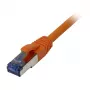 Patch cable RJ45 - CAT6A 500Mhz - 0.25m - orange - S-STP(S/FTP) - AWG27 - LSZH - Synergy 21