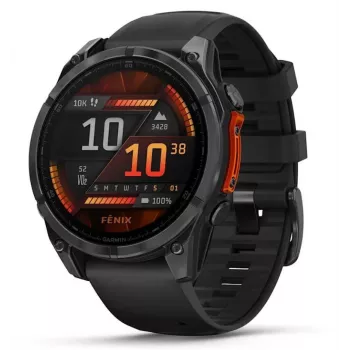 Garmin Fenix 8 3.56 cm (1.4) AMOLED 47 mm Digital 454 x 454 pixels Touchscreen Black Wi-Fi GPS (satellite)