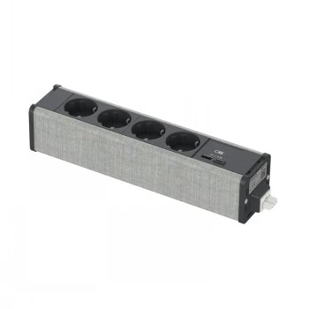 Schneider Electric Unica SYSTEM+ MOD.UNIT 4XSCHUKO+USBA/C anthracite/GREY