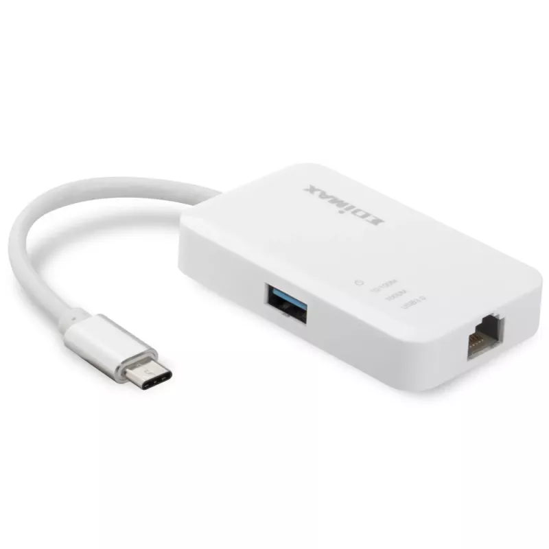 Edimax EU-4308 laptop dock/port replicator USB 3.2 Gen 1 (3.1 Gen 1) Type-C White