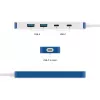 USB-C Hub HYPER HyperDrive Flex HD5200BUGL — 4 ports, blue