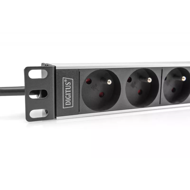 Digitus 10 inch socket strip aluminum profile 4-way CEE 7/5 sockets 1U