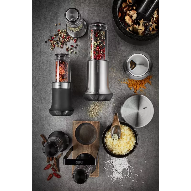 Mortar GEFU 35300 Black Stainless Steel Granite 14 cm