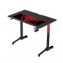Table Diablo X-Mate Black — straight rectangular carbon fibre top, 1000×600×755 mm