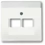 Wall plate / switch cover Busch-Jaeger 1710-0-3888, white, 63×63 mm, conventional design