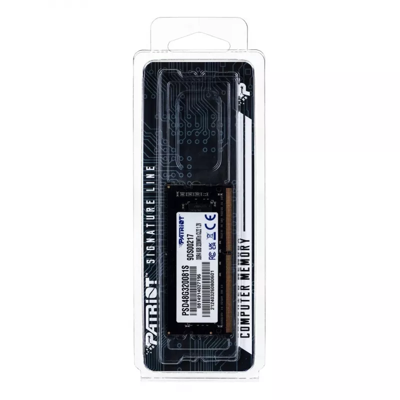 Patriot PSD48G320081S Signature-Line SO-DIMM, 8GB, 3200MHz, DDR4, CL22, 1.2V
