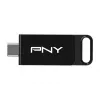PNY Elite, 128 GB, USB Type-C, 3.2 Gen 1 (3.1 Gen 1), 120 MB/s, Dia, Black