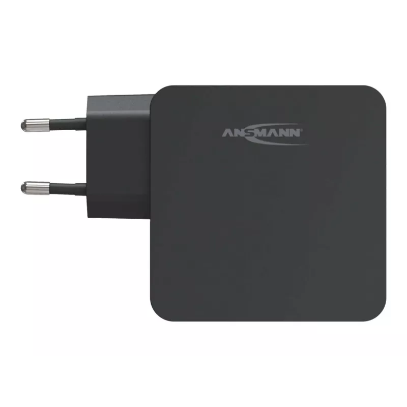 ANSMANN 247PD - Power Supply - 45 Watt - 4700 mA - PD, QC 3.0 - 2 Output Ports (USB, USB-C) - Black (1001-0095)