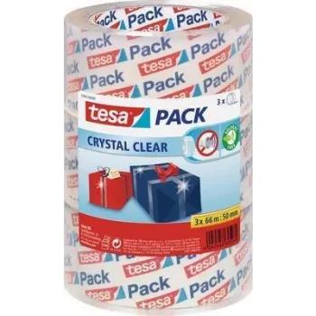 Packing tape Tesa Packband 57831-00-01 transparent, 66 m × 50 mm, pack of 3 rolls