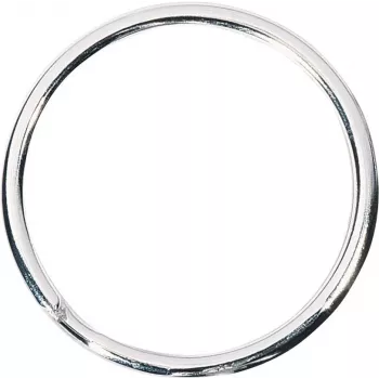 Key rings WEDO 2623030 metal 30 mm silver nickel-plated pack of 100
