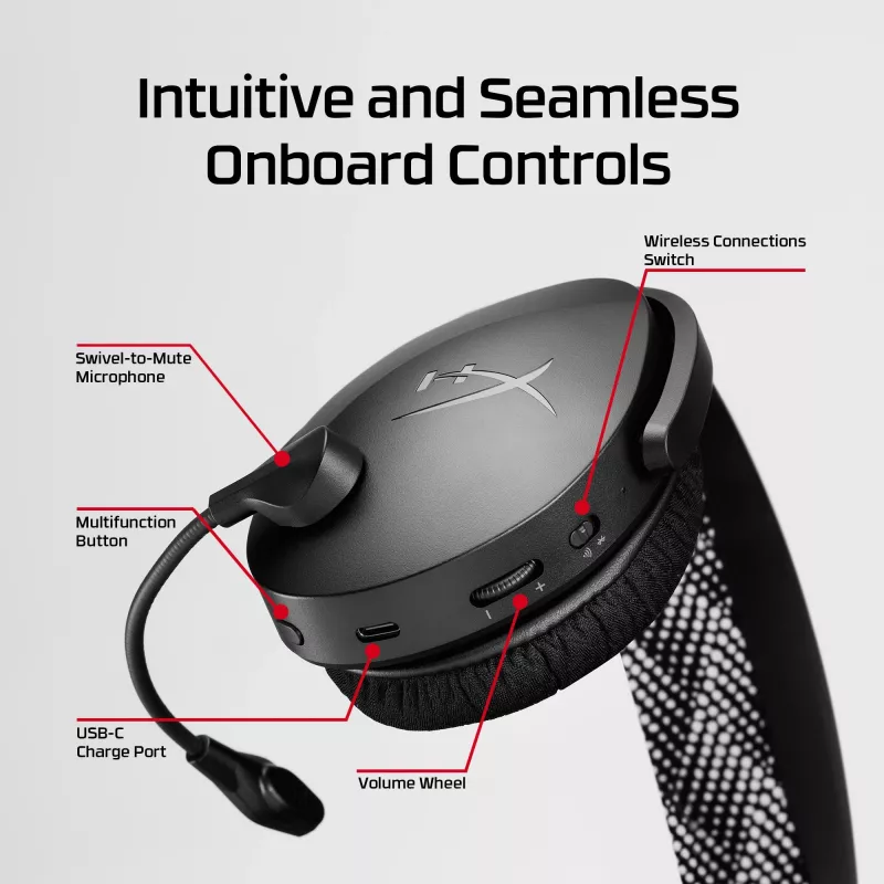 HyperX Cloud Jet - Wireless Gaming Headset (Black)