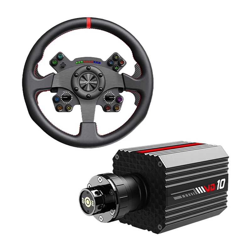 Steering wheel PXN VD10 CS base — gaming wheel for PC and consoles, force feedback support