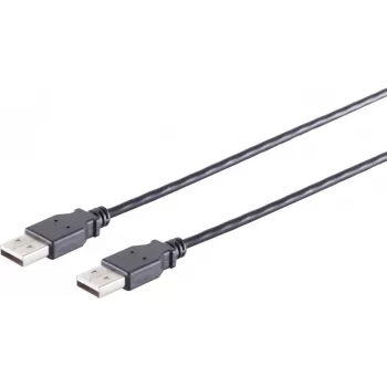 USB cable S/CONN 13-22025 USB 2.0 1 m Black