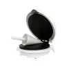 Waffle iron Adler AD 3038 — single circular waffle, 1500 W, adjustable thermostat, non-stick plates, grey/white
