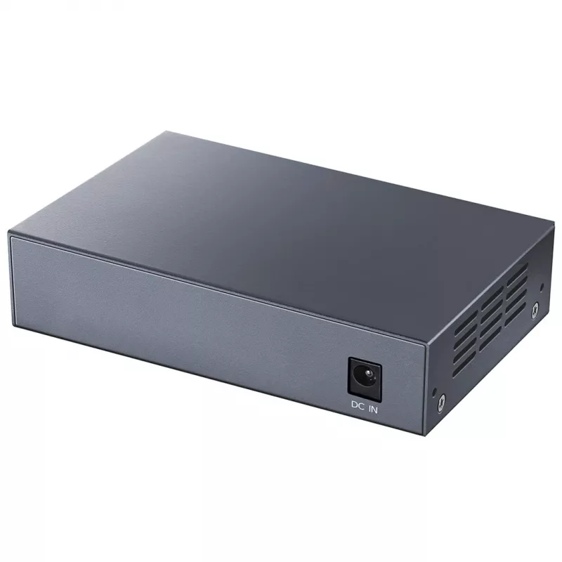 Network switch Cudy GS1005P — 5-port Gigabit Ethernet with 4 PoE ports, 60W total, metal housing, rack mountable