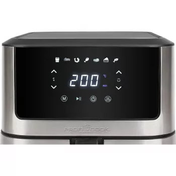 ProfiCook PC-FR 1269 H fryer Single 8 L Stand-alone 1800 W Hot air fryer Black, Stainless steel