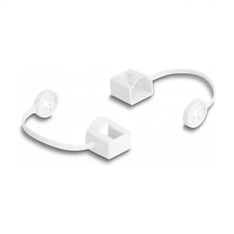 DeLOCK Dust Cover for RJ45 plug with mounting clip 50 pieces set coloured