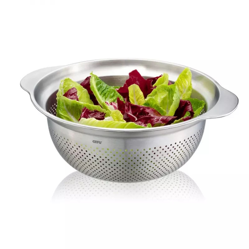 GEFU kitchen strainer PREMIO G-28132, 27 cm stainless steel mesh, handheld
