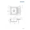 1-BOWL GRANITE SINK WITH DRAINER DEANTE BLACK ZORBA