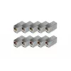 Digitus CAT 5e RJ45 Modular Coupler 10 pieces Gold Plated Silver