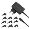 Universal power adapter QOLTEC 52414 65W with 10 interchangeable plugs