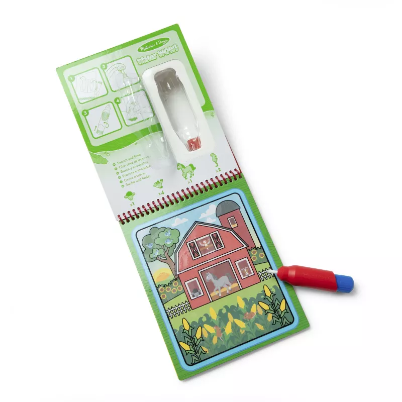 Water Wow Farm GML coloring pad — spinmaster travel water-reuse activity book