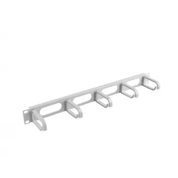 Rack cable management panel LANBERG AK-1205-S, 1U metal, 19 inch (48.3 cm), depth 80 mm, grey
