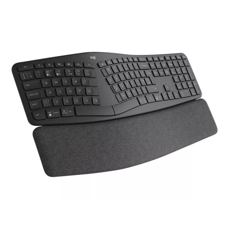 Logitech ERGO K860 - Keyboard - Wireless - 2.4 GHz, Bluetooth 5.0 - QWERTY - GB - Graphite