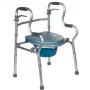 Rehabilitation walker REHA FUND RF-133 3in1, aluminium/steel frame, adjustable height 81–99 cm, 2 wheels, seat, max load 100 kg