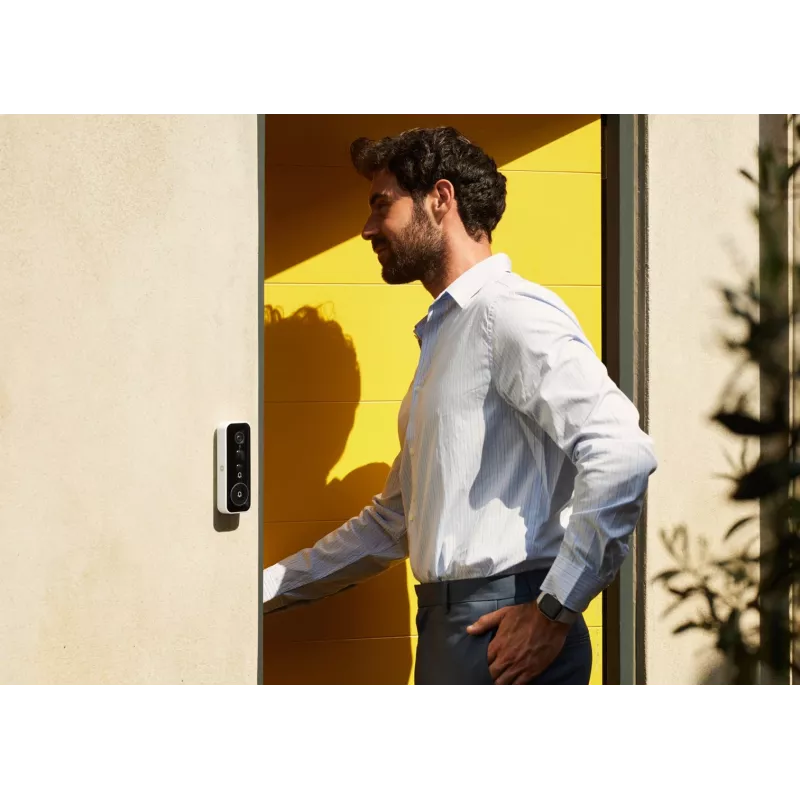 Wired/Wireless Doorbell Chime Yale SV-VDB-1A-W — Black/White, 6 Melodies, Adjustable Volume, LED Indicator, 55×34×146 mm