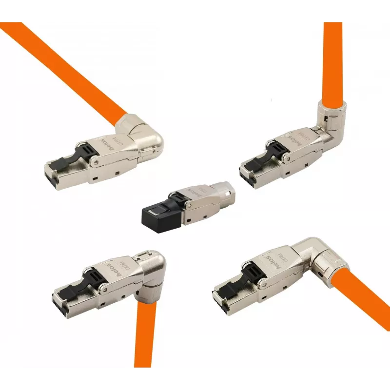 helos Cat 6A RJ45 Connector 263836 — Premium Field-Configurable, 5 variants