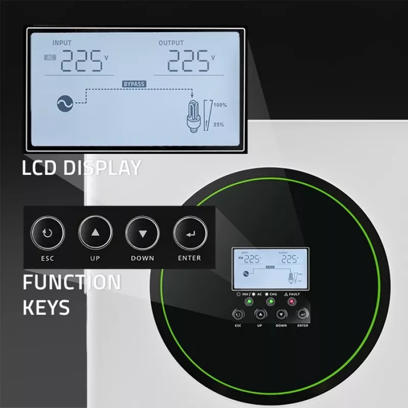 Hybrid solar inverter Off-Grid 3500W, Wi-fi